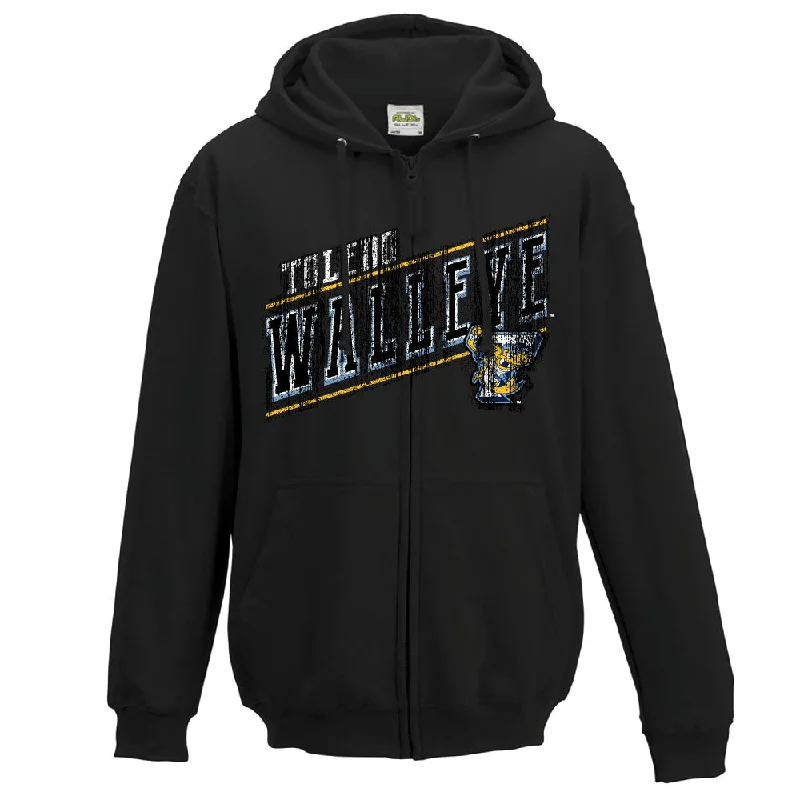 Toledo Walleye Broface Full Zip Hooded Sweatshirt Cozy Sweatshirts for Fall