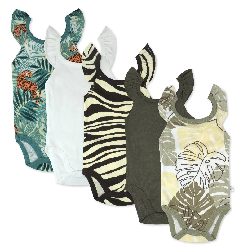 5-Pack Organic Cotton Short Sleeve Bodysuits
