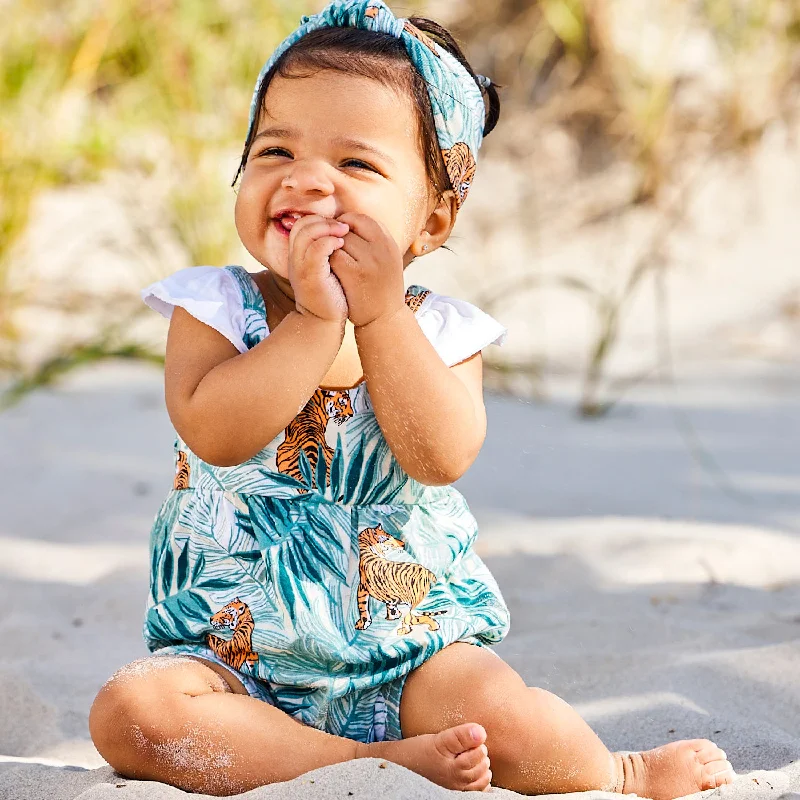 3-Piece Tank Bubble Bodysuit, Romper and Headband Set