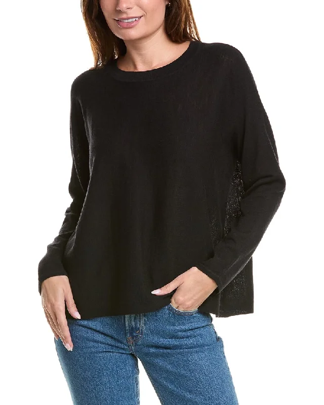 EILEEN FISHER Round Neck Wool Top Weekend sweaters