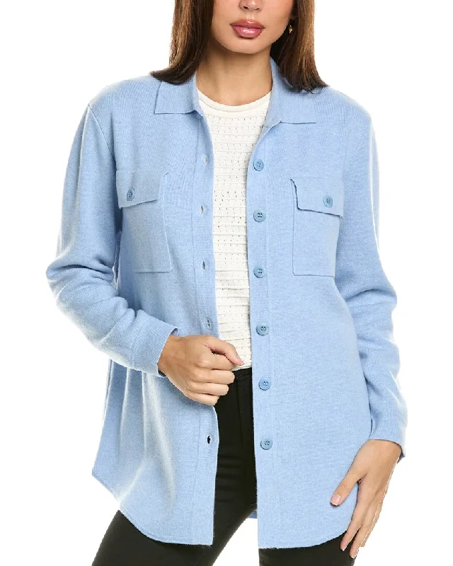 Forte Cashmere Doubleknit Cashmere Shacket North Face sweaters