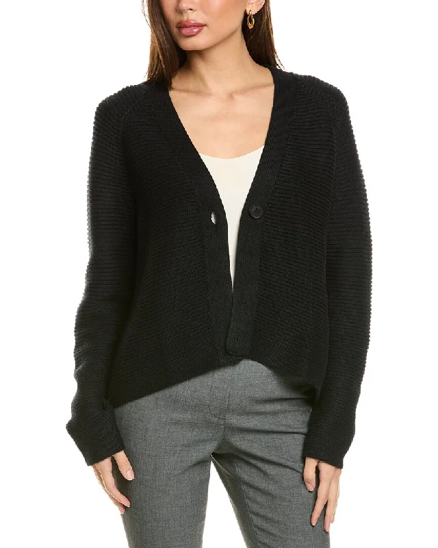 Forte Cashmere Garter Button Cardigan Thermal sweaters