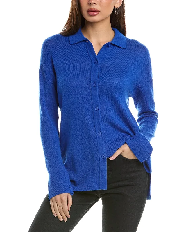 Hannah Rose Wool & Cashmere-Blend Shirt Fall sweaters