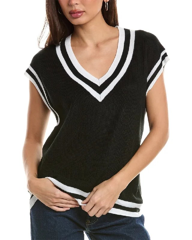 Lea & Viola V-Neck Sweater Vest Premium sweaters