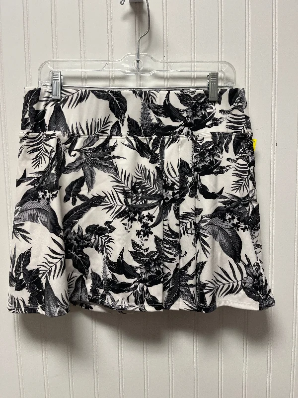 Skort By Tommy Bahama In Black & White, Size: L Formal unclassified skirts