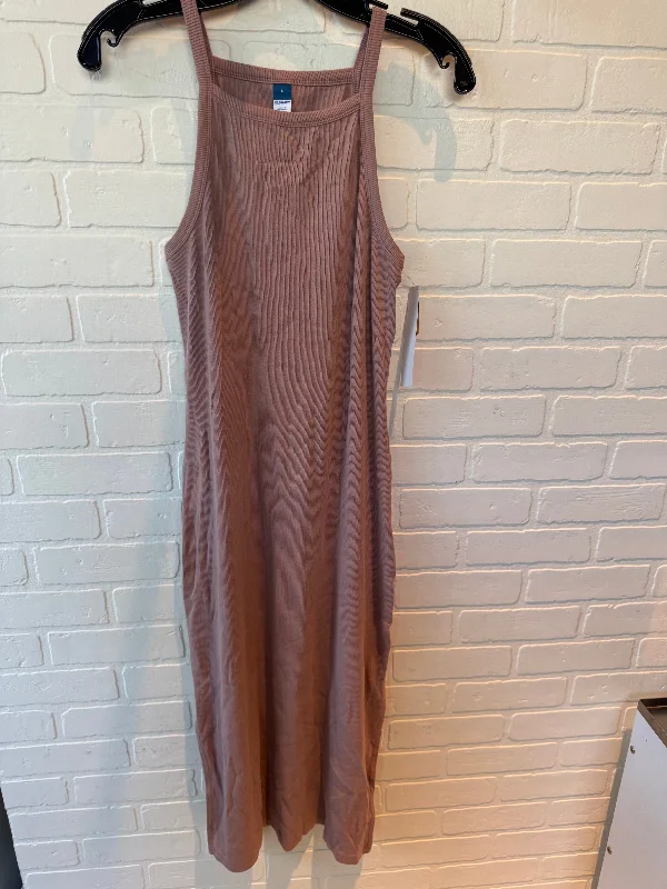 Dress Casual Midi By Old Navy In Pink, Size: L Chiffon midi dresses