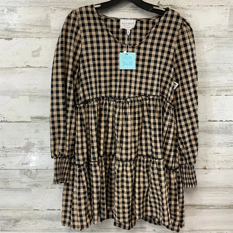 Dress Casual Short By Hayden La In Black & Tan, Size: S Stylish Mini Skirt