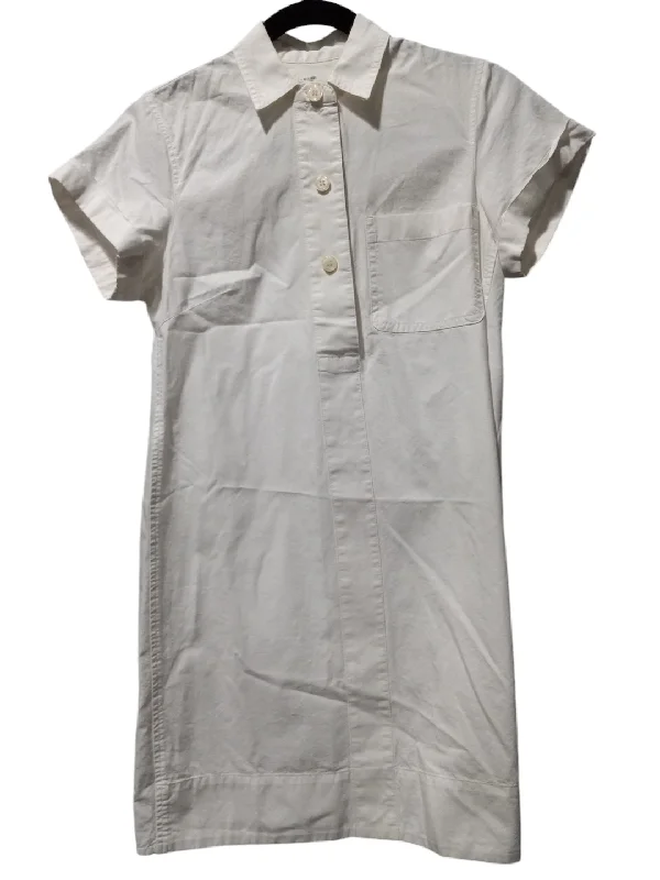 Dress Casual Short By J. Crew In White, Size: 0 Mini Skirt Dress