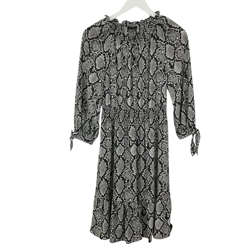 Dress Casual Short By Talbots In Snakeskin Print, Size: Petite   S Button-down Mini Skirt