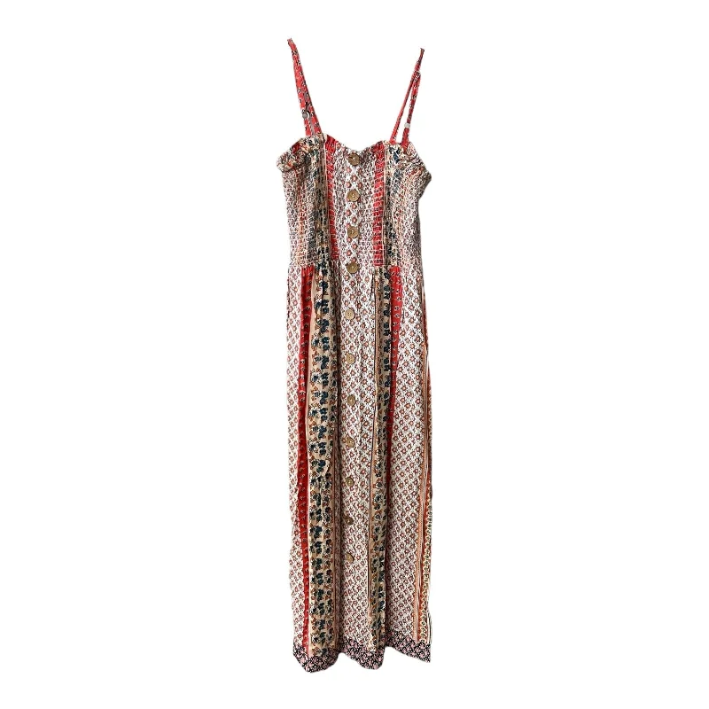 Multi-colored Dress Casual Maxi Angie, Size L Printed Long Skirt