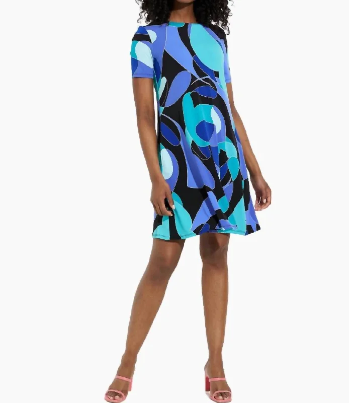 Abstract Dress In Aqua Luxury unclassified dresses