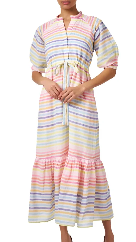Betty Stripe Dress In Candy Stripe Budget-friendly unclassified dresses