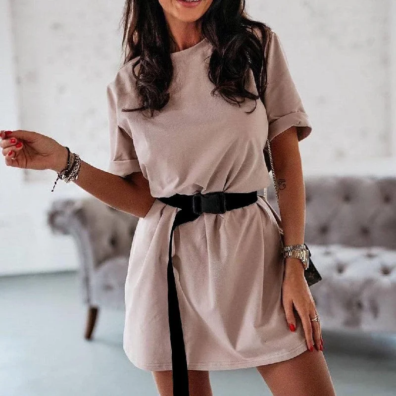 Casual solid color fashion dress Petite unclassified dresses