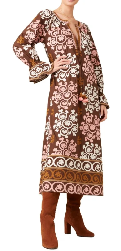 Lana Dress In Dark Brown Sleeveless unclassified dresses