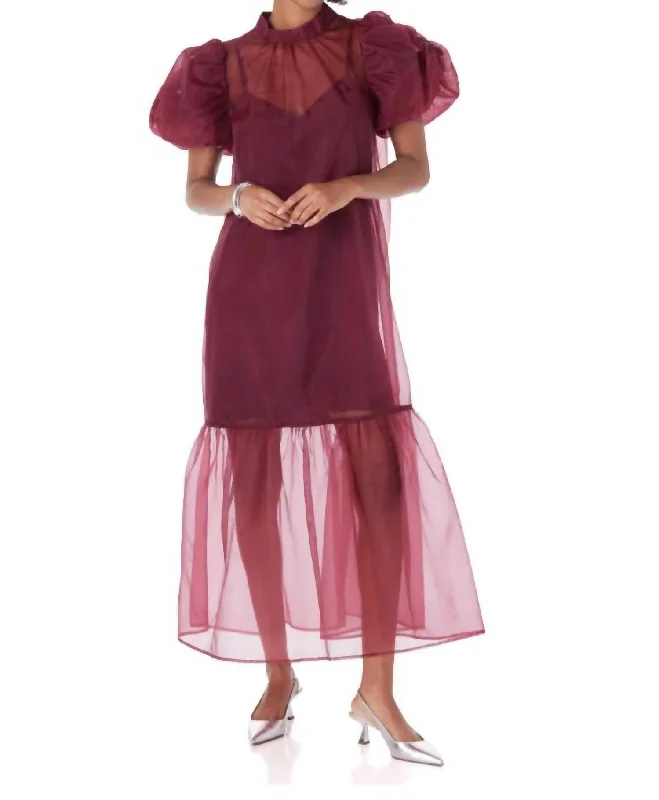 Loretta Dress In Cabernet Spring unclassified dresses