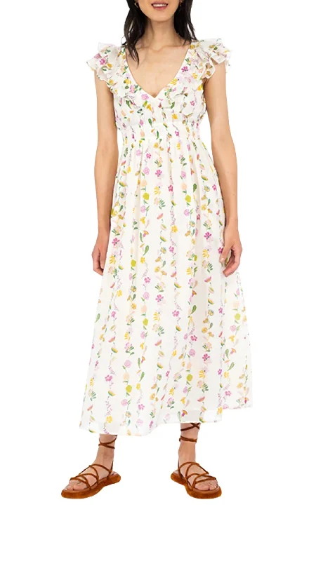 Maya Dress In Magnolia Ruffled unclassified dresses