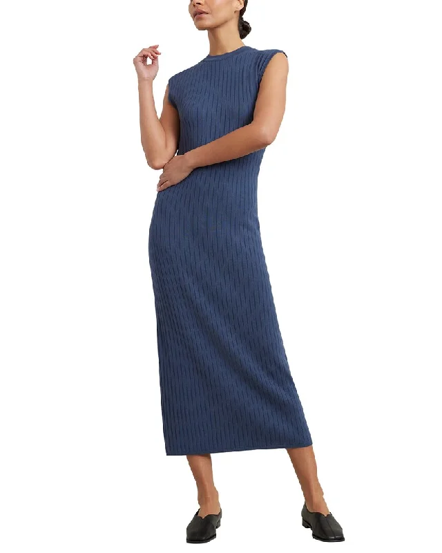 Modern Citizen Harrah Ribbed Column Dress Wrap unclassified dresses