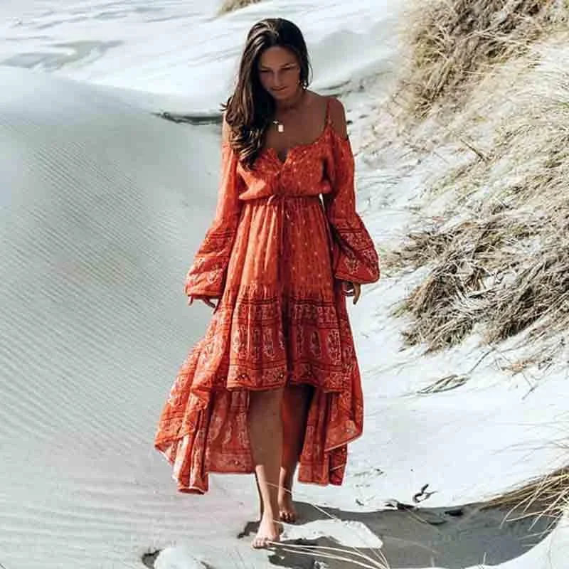 Printed strapless strap dress Corset unclassified dresses