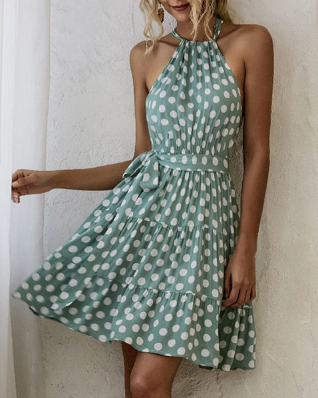 Sexy Polka Dot Print Dress Summer Breathable unclassified dresses