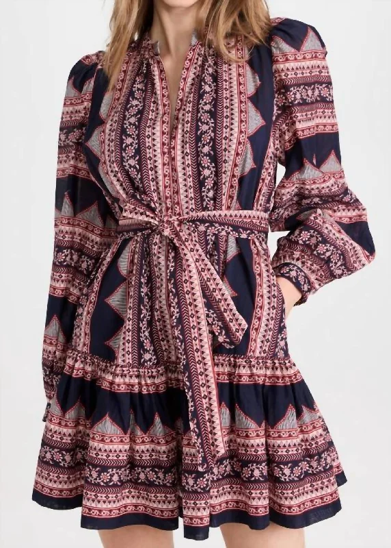 Suzie Print Dress In Multi Tulle unclassified dresses