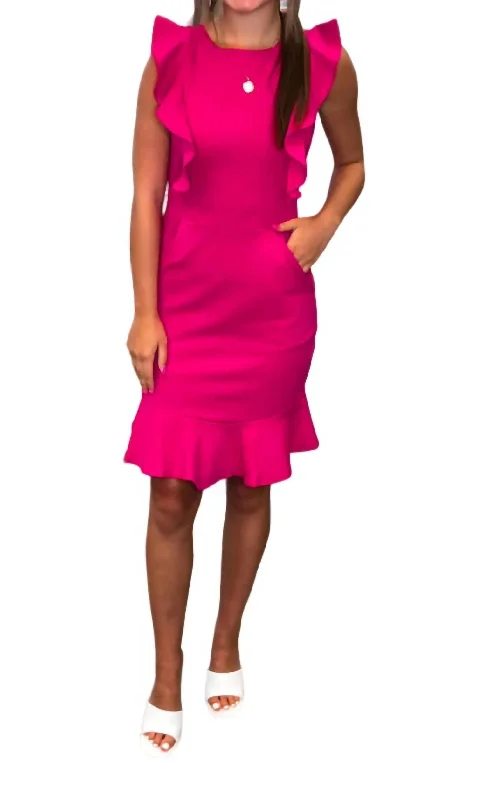 Take A Look Dress In Fuchsia Silk unclassified dresses