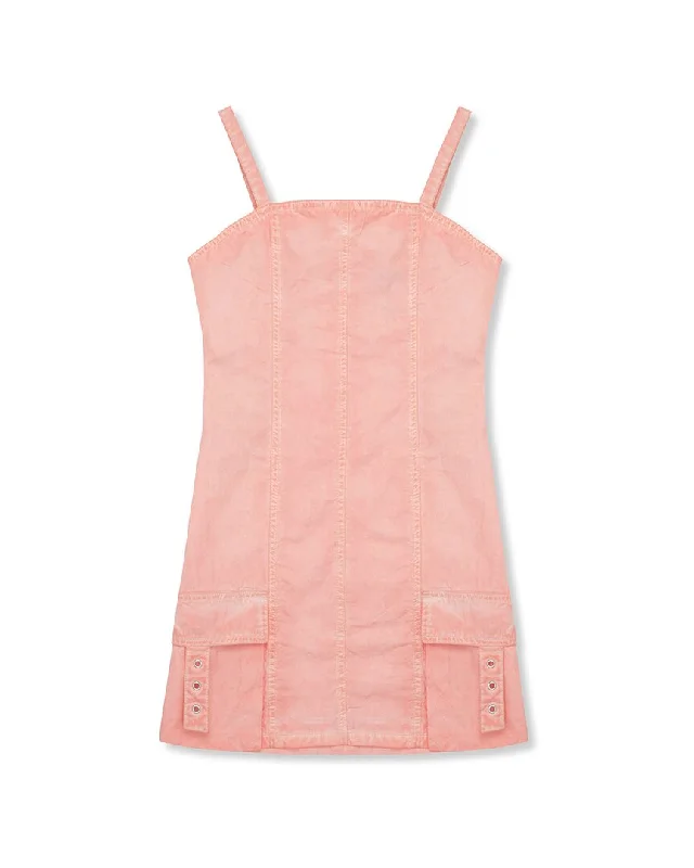 Truce Twill Pocket Front Dress Ruffled unclassified dresses
