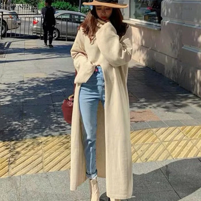 Women's Turtleneck Woolen Dress Travel unclassified dresses